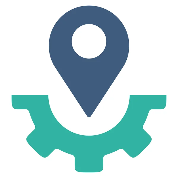 Carte de service Icône marqueur — Image vectorielle
