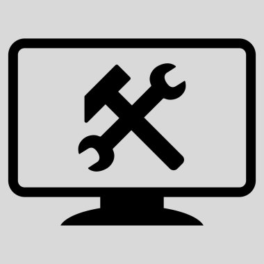 Masaüstü ayarları düz simgesi