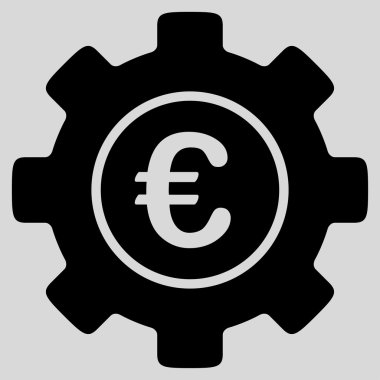 Euro geliştirme düz simgesi