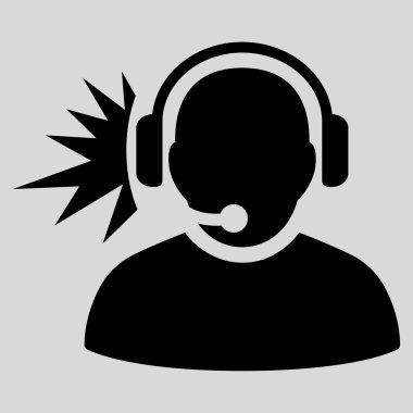 Operatör sinyal düz simgesi