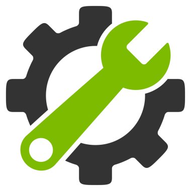 Hizmet araçları düz simgesi