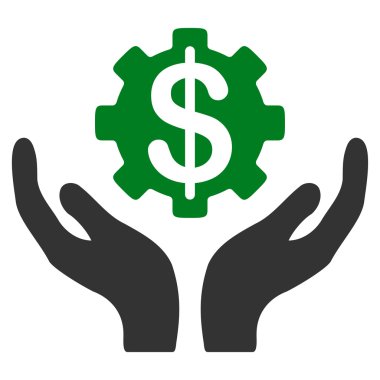 Bakım fiyat düz simgesi