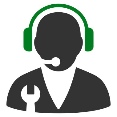 Destek Yöneticisi düz simgesi