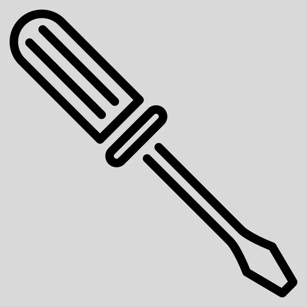 Icono del destornillador de contorno — Vector de stock