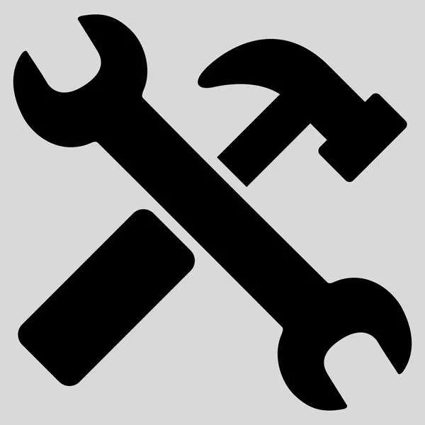 Hammer And Wrench Icon — Stock Vector