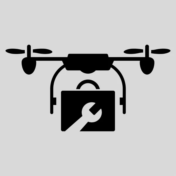 Drone lapos ikon — Stock Vector