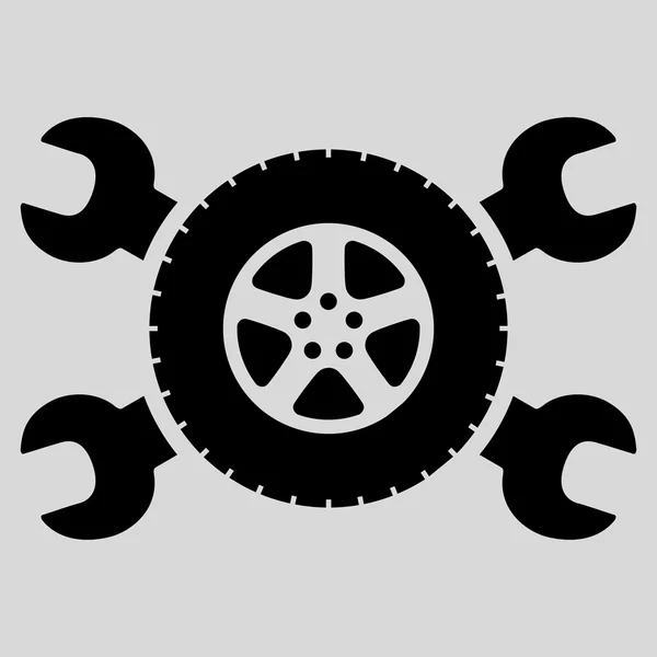 Ícone de serviço de pneu —  Vetores de Stock