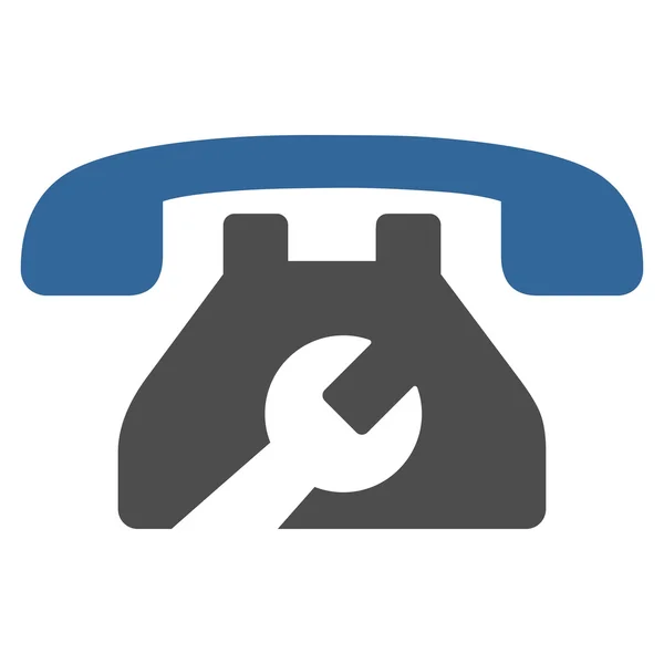 Serviço de telefone Flat Icon — Vetor de Stock