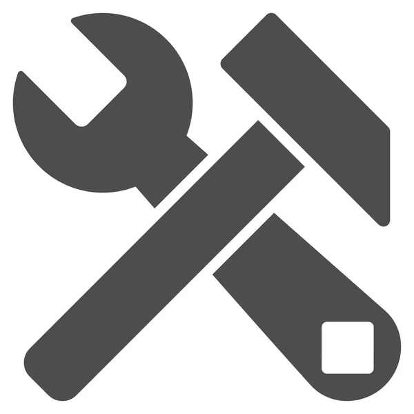 Hammer und Schraubenschlüssel — Stockvektor
