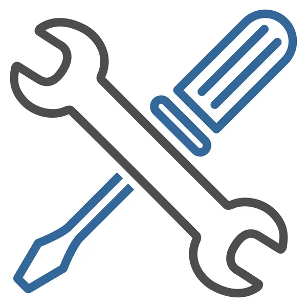 Dostrajanie narzędzia płaski ikona — Wektor stockowy