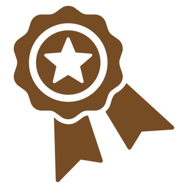 Kalite mühür düz simgesi