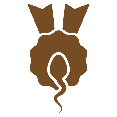 Sperm kazanan düz simgesi