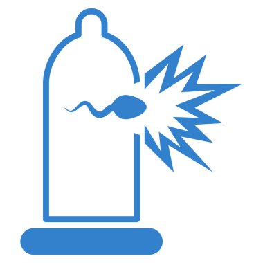 Sperm kaçış düz simgesi