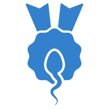 Sperm kazanan düz simgesi