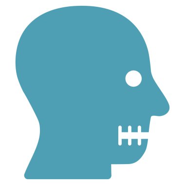 Dikili ağız düz simgesi