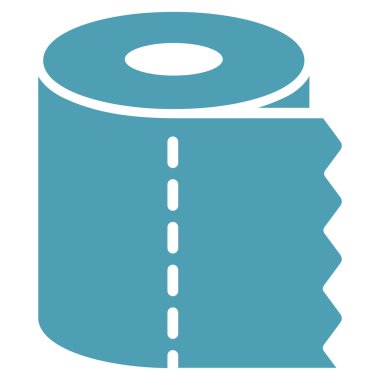 Tuvalet kağıdı rulo düz simgesi