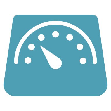 Ağırlık ölçer düz simgesi