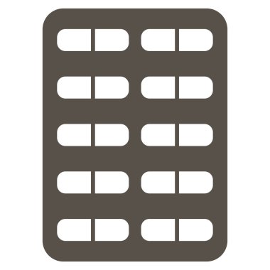 Hap Blister düz simgesi