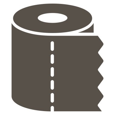 Tuvalet kağıdı rulo düz simgesi