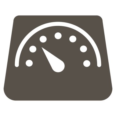 Ağırlık ölçer düz simgesi