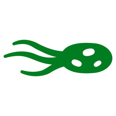 Mikroorganizma düz simgesi rahatsız