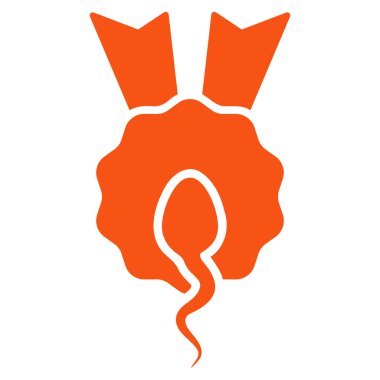 Sperm kazanan düz simgesi