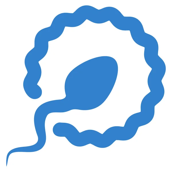Sperma penetratie platte pictogram — Stockvector