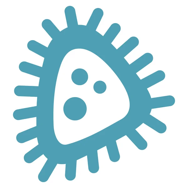 Icono plano de micro parásito — Vector de stock