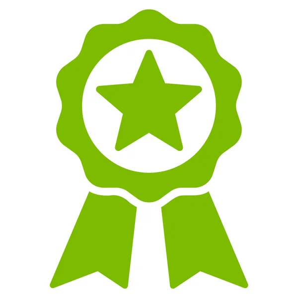 Certificação ícone de selo plana —  Vetores de Stock