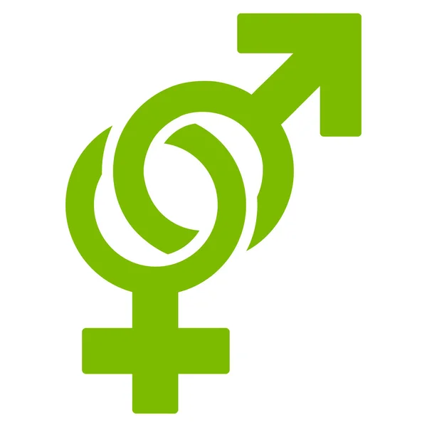 Sexuelle Symbole flaches Symbol — Stockvektor