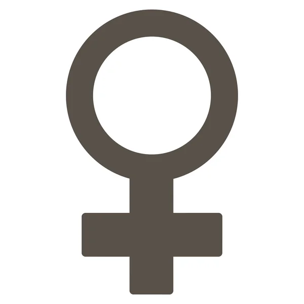 Female Symbol Flat Icon — Stock Vector