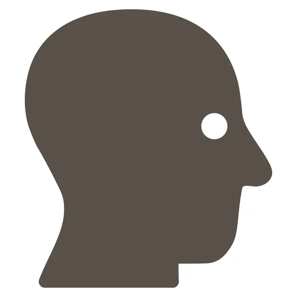 Silent Head Icono plano — Vector de stock