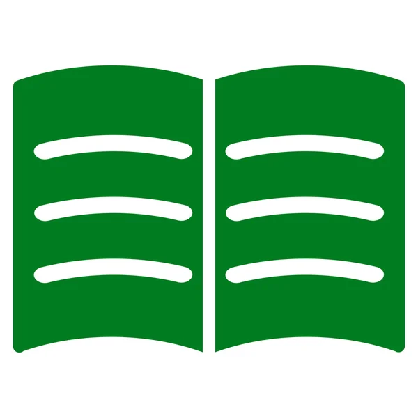 Open Book Flat Icon — Stock Vector