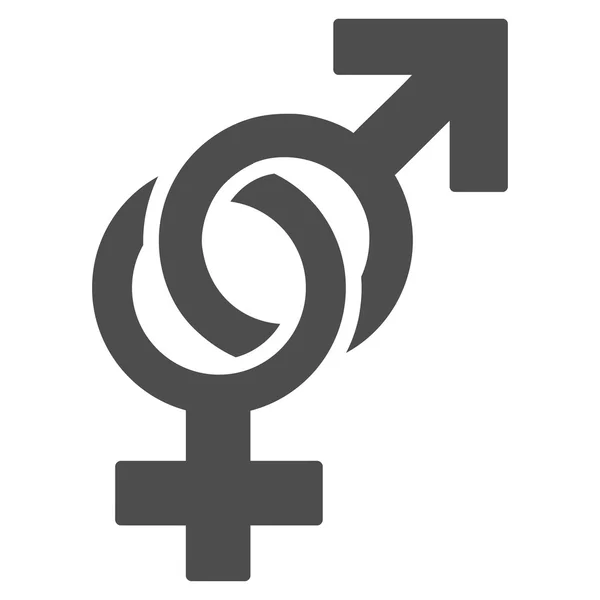 Płaskie ikony seksualnych symboli — Wektor stockowy