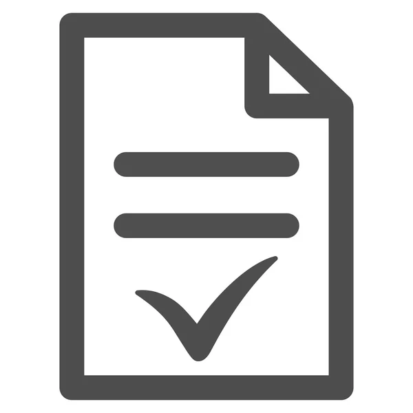 Documento válido Flat Icon — Vector de stock