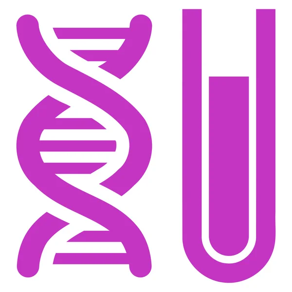 Genetic Analysis Flat Icon — Stock Vector