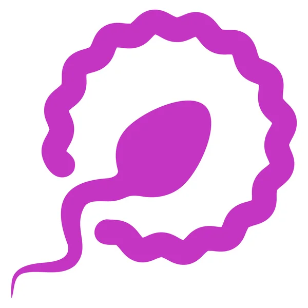 Ícone plano de penetração de esperma —  Vetores de Stock