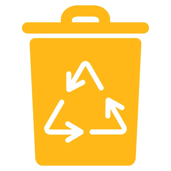 Basura puede icono plano — Vector de stock