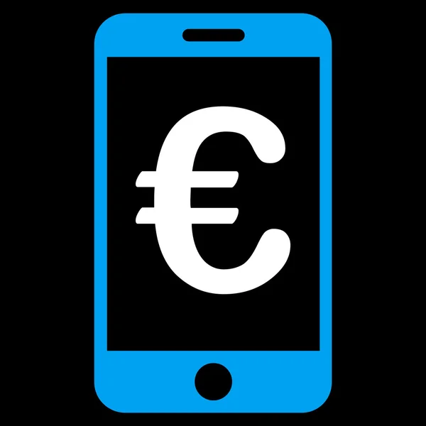 Euro Mobile Payment Icon — Stock Vector