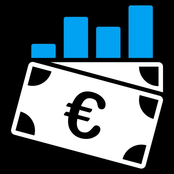 Euro Sales Chart Icon — Stock Vector