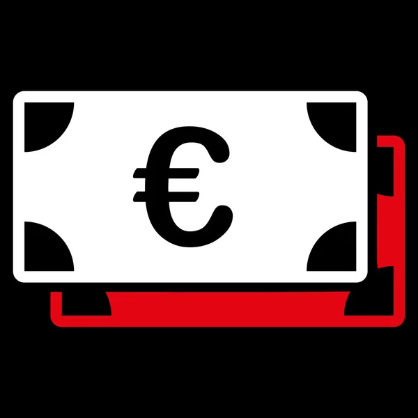 Euro Bills Icon — Stock Vector