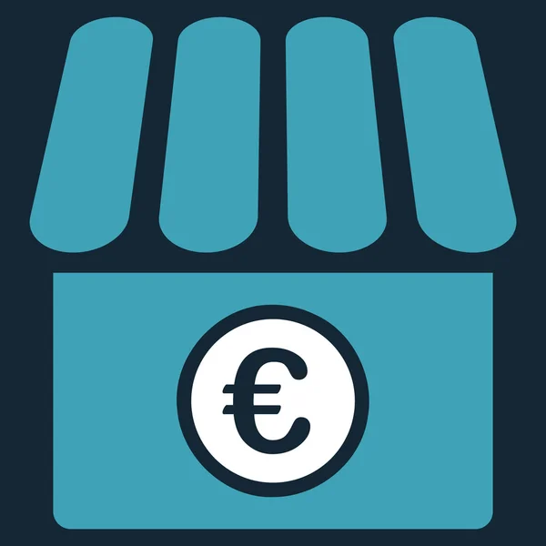 Euro Shop Icon — Stock Vector