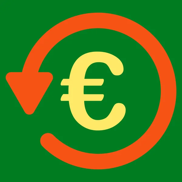 Icono de descuento en euros — Vector de stock