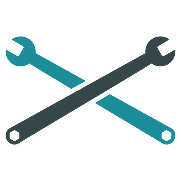 Wrenches Flat Icon — Stock Vector