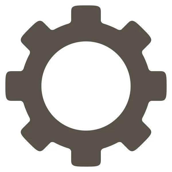 Icono plano de engranaje — Vector de stock