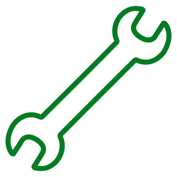 Ikonę płaski kontur klucza — Wektor stockowy