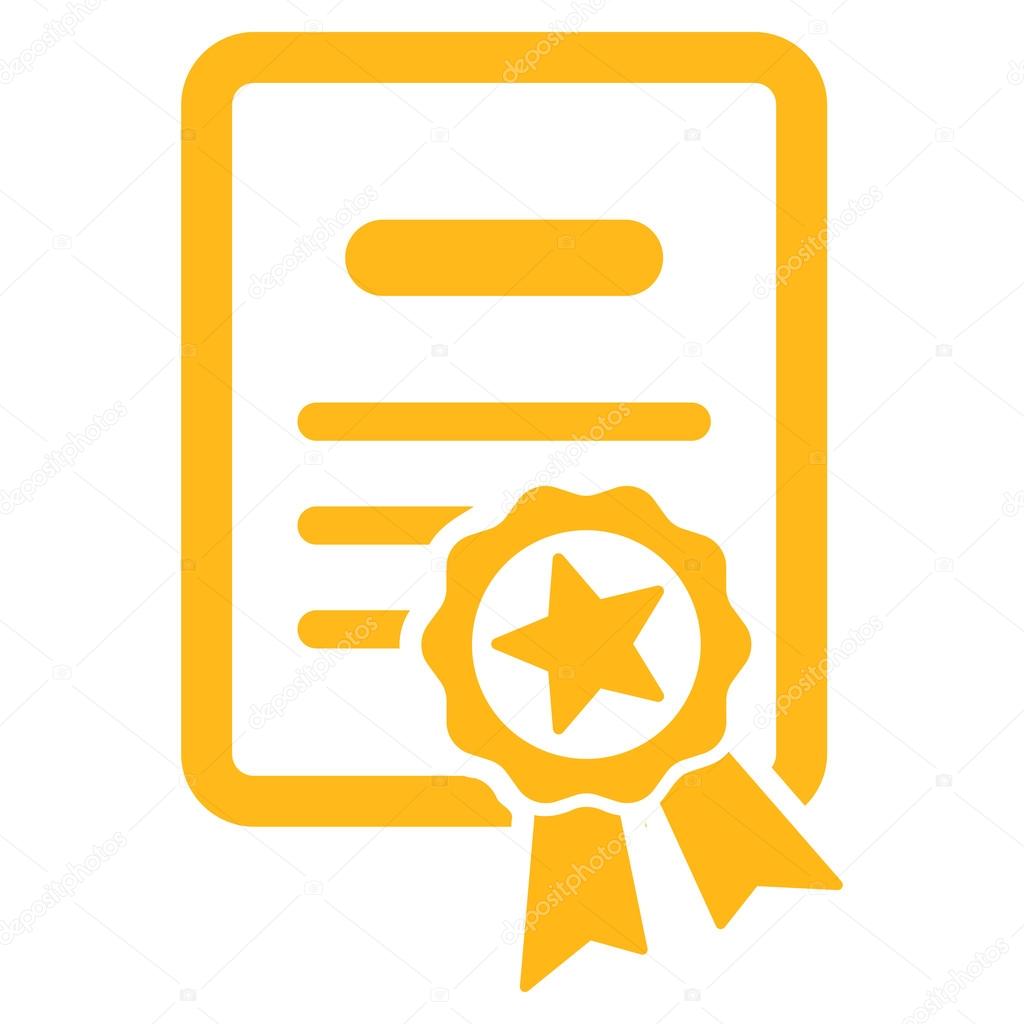 Certified Diploma Flat Icon