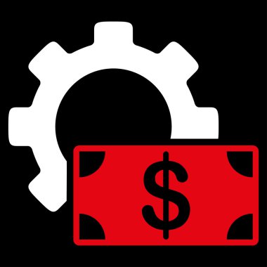 Geliştirme maliyet düz simgesi