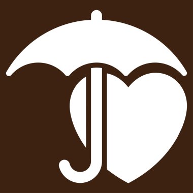 Kalp koruma vektör simgesi