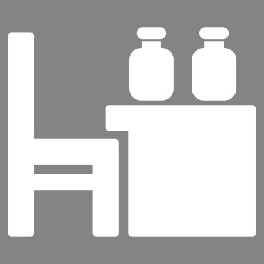 Eczacı tablo vektör simgesi